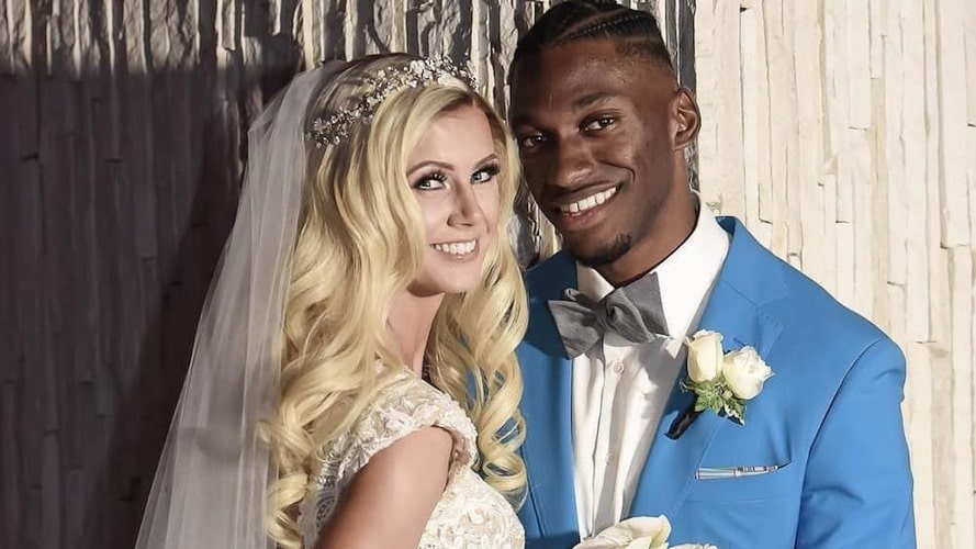 Wedding Photo of Robert Griffin III and her current wife Grete Sadeiko